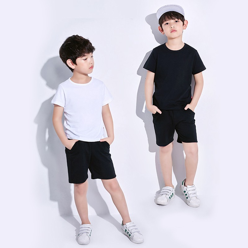 GREEN KING Round neck Unisex kids drifit t shirt plain Classic black ...