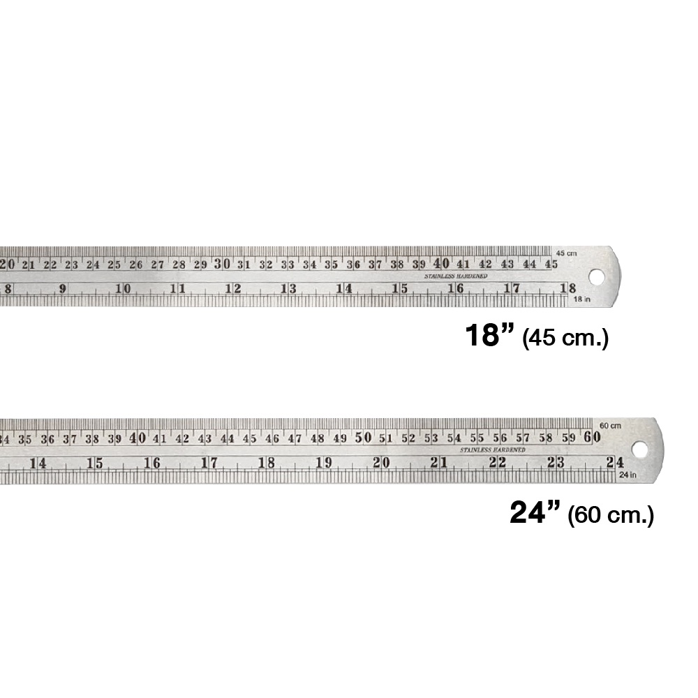 Steel Ruler Feet Thick Stainless Length 18 Inches 24 | Shopee Philippines