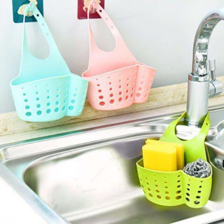 Kitchen Sink Sponge Basket Drain Water Sponge Bag kitchen Water Tank ...