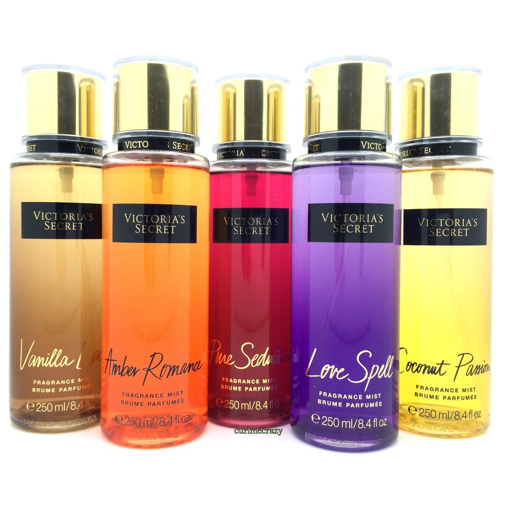 Victoria's Secret Fragrance Mist Love Spell, 8.4 fl oz (PACK 3)