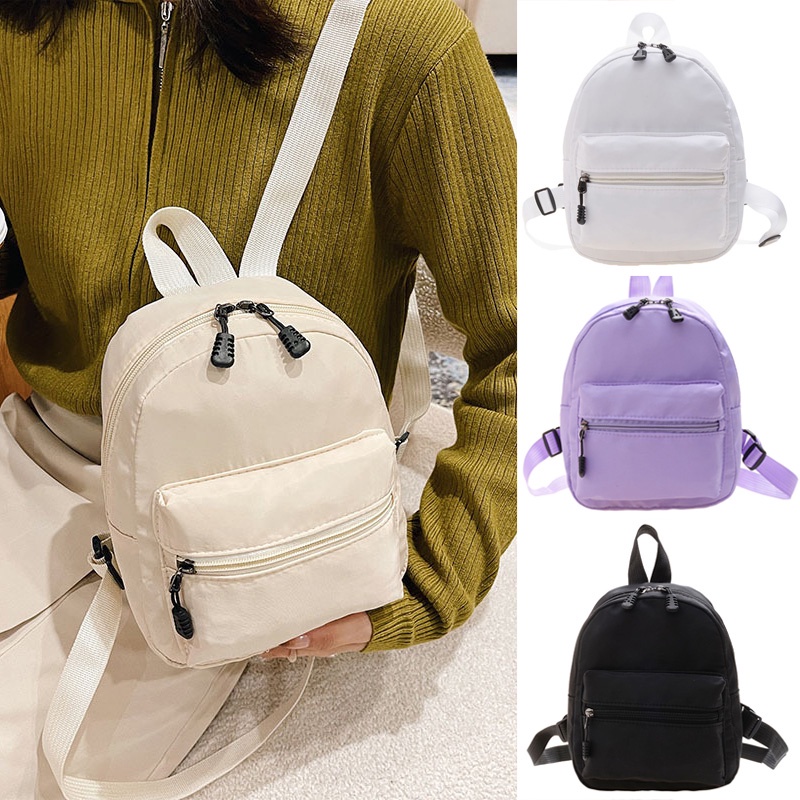 Fashion Nylon Mini Backpack 2022 Women Small Travel Bagpack Ladies  Backpacks Korea Style Female Student School Bag for Teenager Girls Back  Pack for