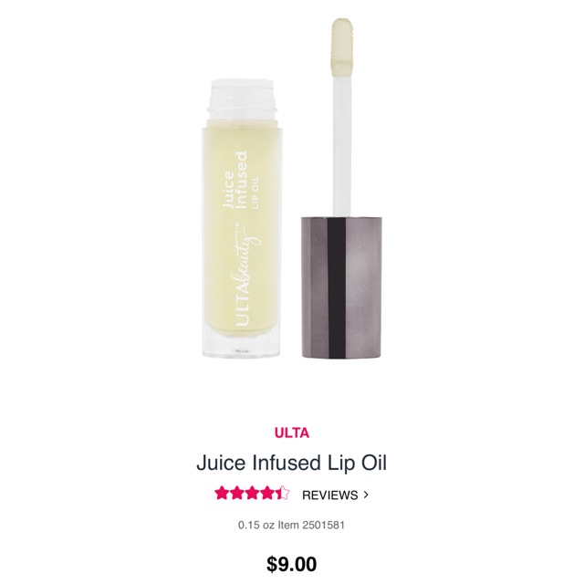 Ulta Juice Infused Lip Oil in Coconut (full size) Shopee Philippines