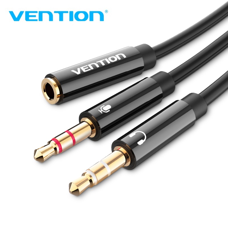 Vention 2 in 1 Audio Cable Splitter 3.5mm Female to 2 Male 3.5mm AUX ...