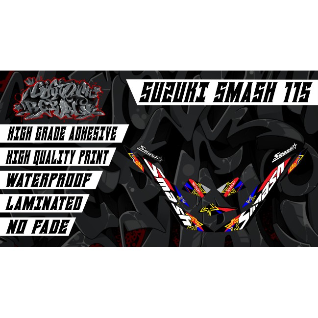 Suzuki Smash 115 Stock Decals Set | Shopee Philippines