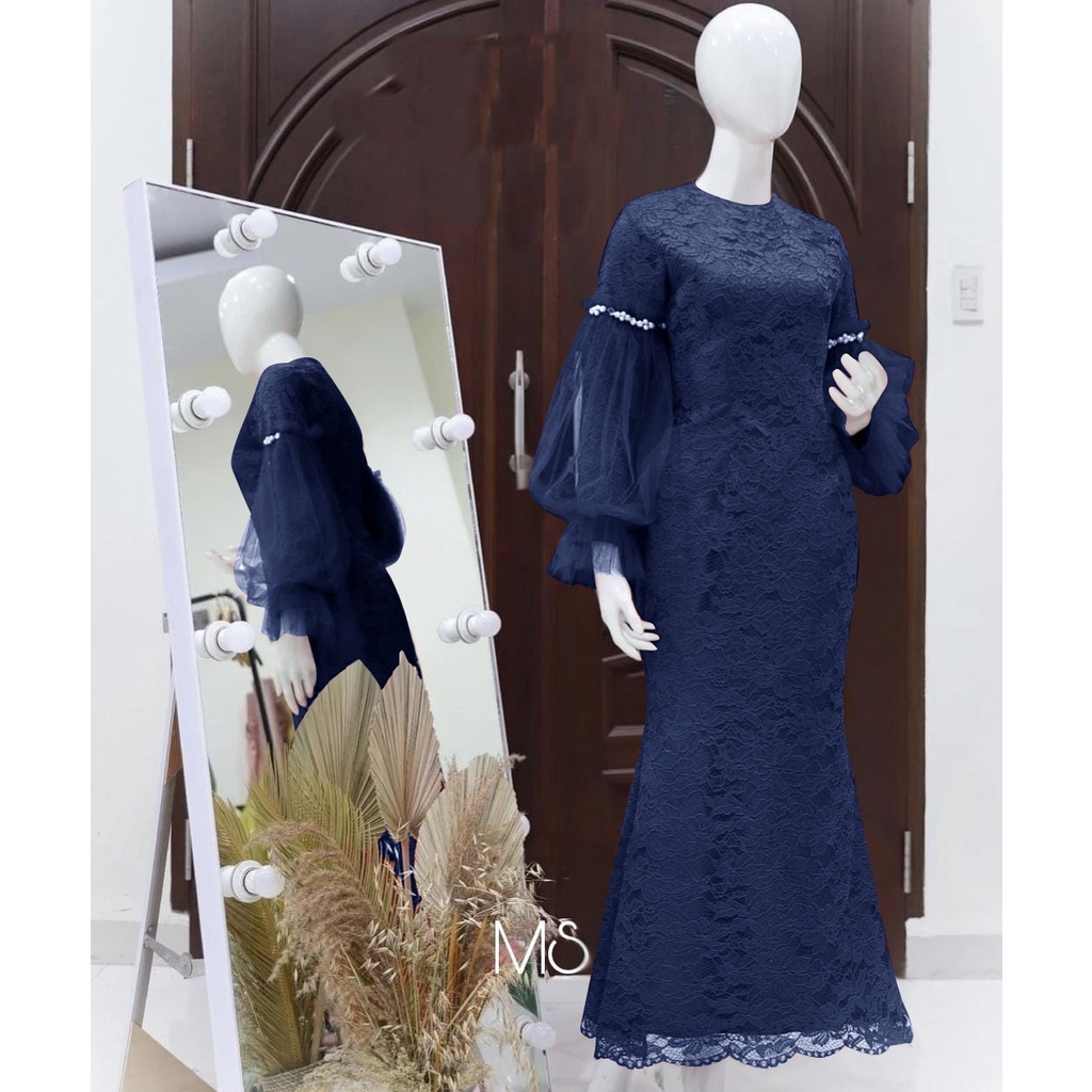 Maxy DIANDRA MOTE, BRUKAT TILE FURING, MUSLIM HIJAB GAMIS, MAXY DRESS ...