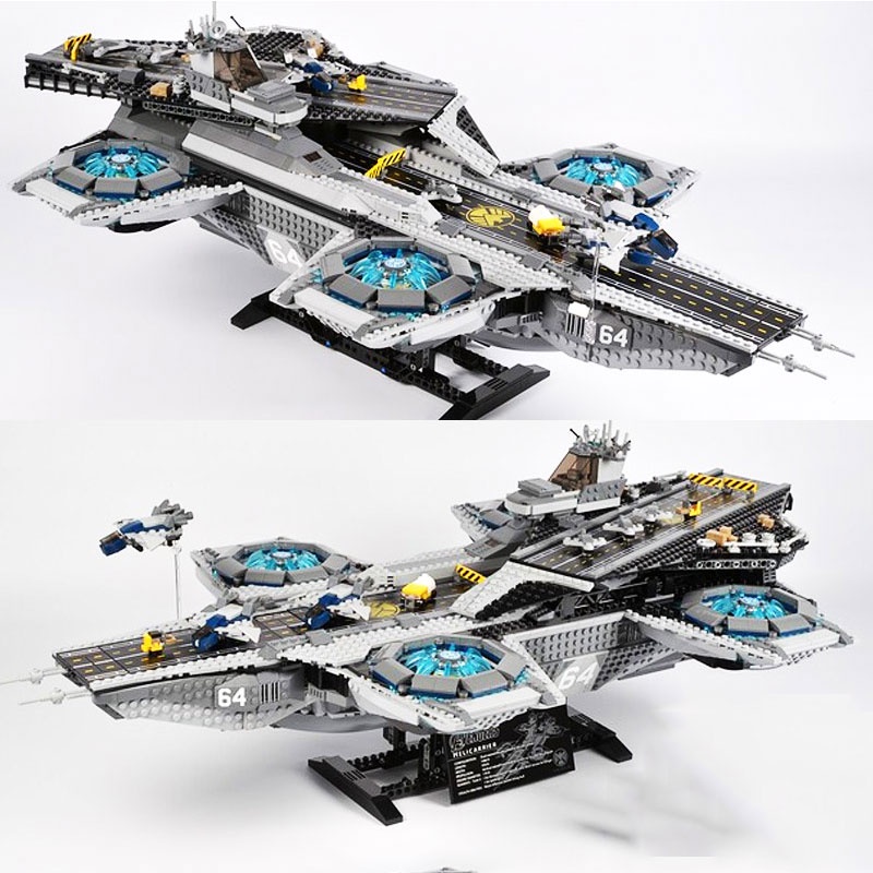 Super Heroes Movie Series The SHIELD Helicarrier Model Building Blocks ...