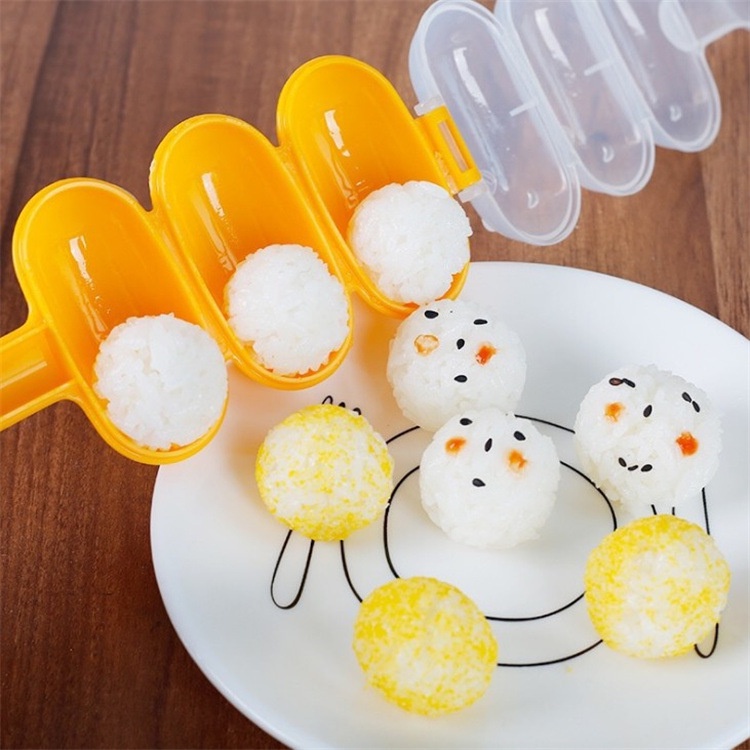 Rice Ball Molds with Mini Rice Scoop Creative DIY Onigiri Shakers ...