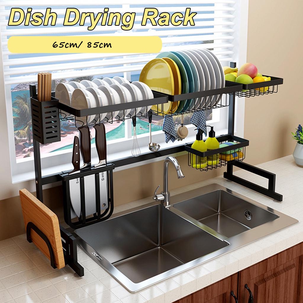 Someday Kitchen Organizer Storage Countertop Plate Drying Rack Space