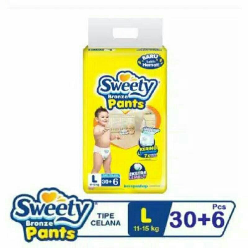 Sweety Bronze Pants L30 + 6 Pampers Bay / Cheapest Swety Baby Diapers
