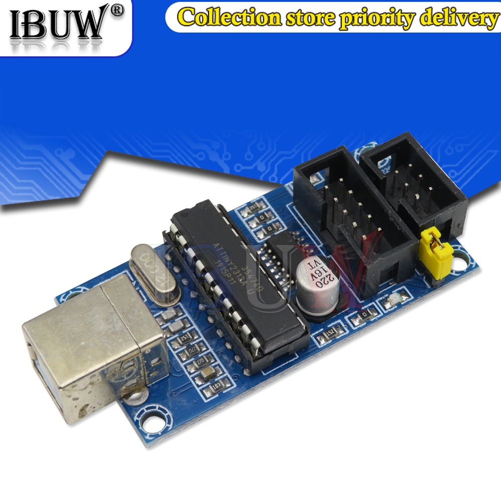 1PCS USBTiny USBtinyISP AVR ISP programmer bootloader Meag2560 uno R3 ...