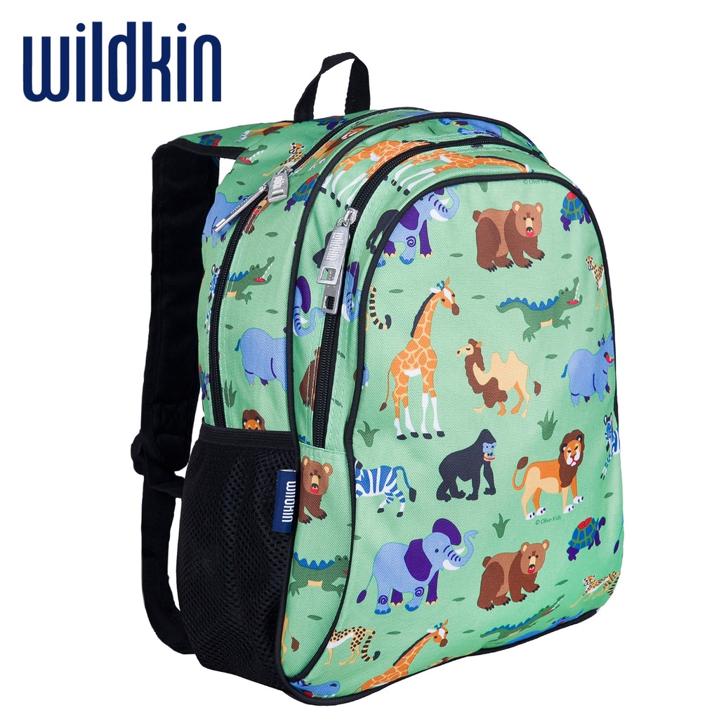 Wildkin USA Olive Kids Wild Animals Sidekick Backpack Schoolbag (For ...