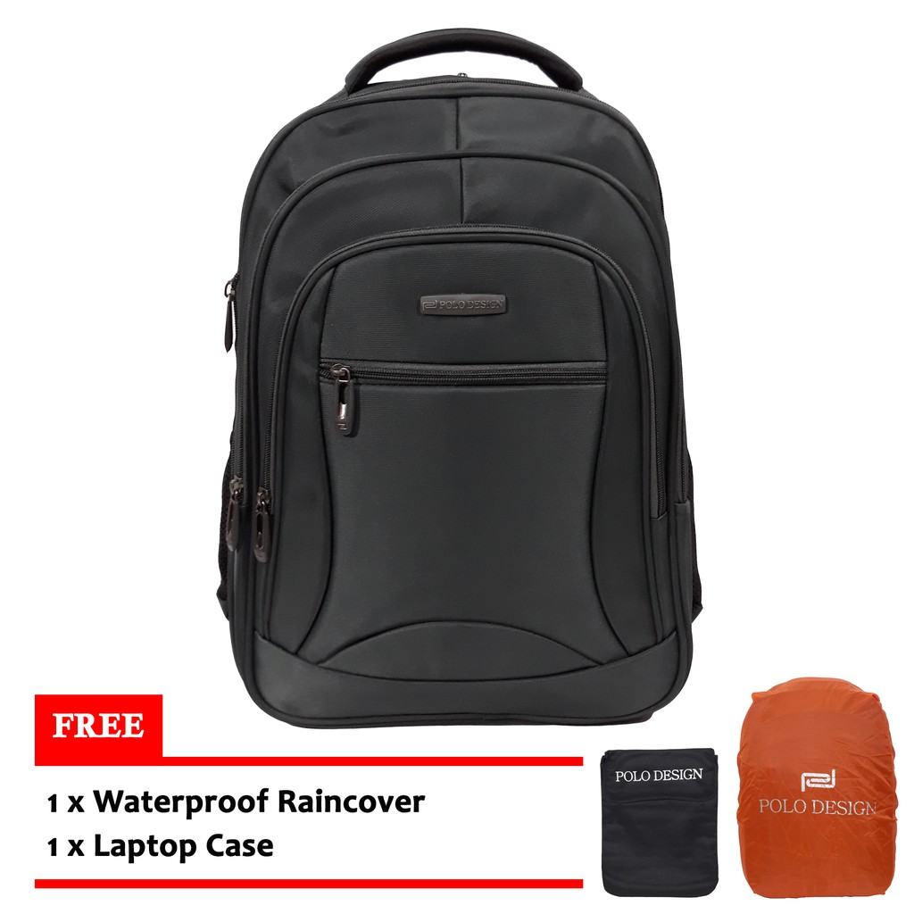 Polo Design Backpack Laptop Bag - Grey | Product Code: PD16880GR ...