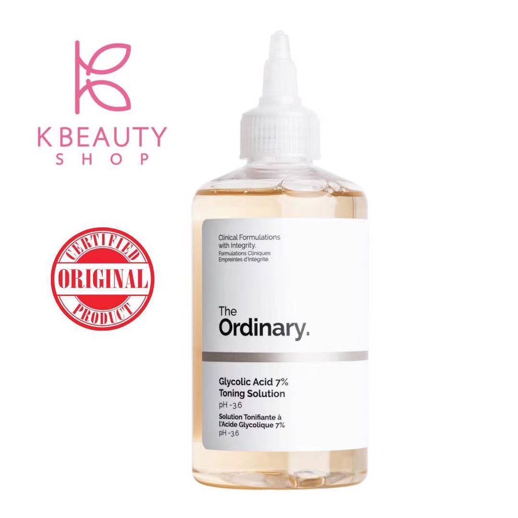 The Ordinary Glycolic Acid 7 Toning Solution 240ml For Dullness Uneven