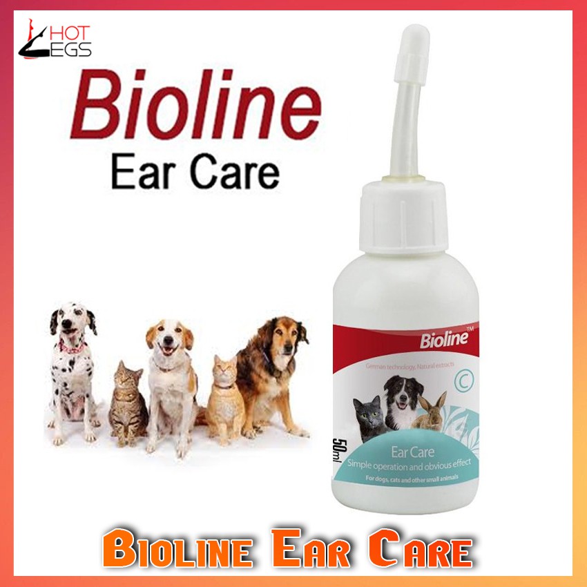 Bioline Ear Care for Dogs, Cats and Rabbits (50ml) Shopee Philippines