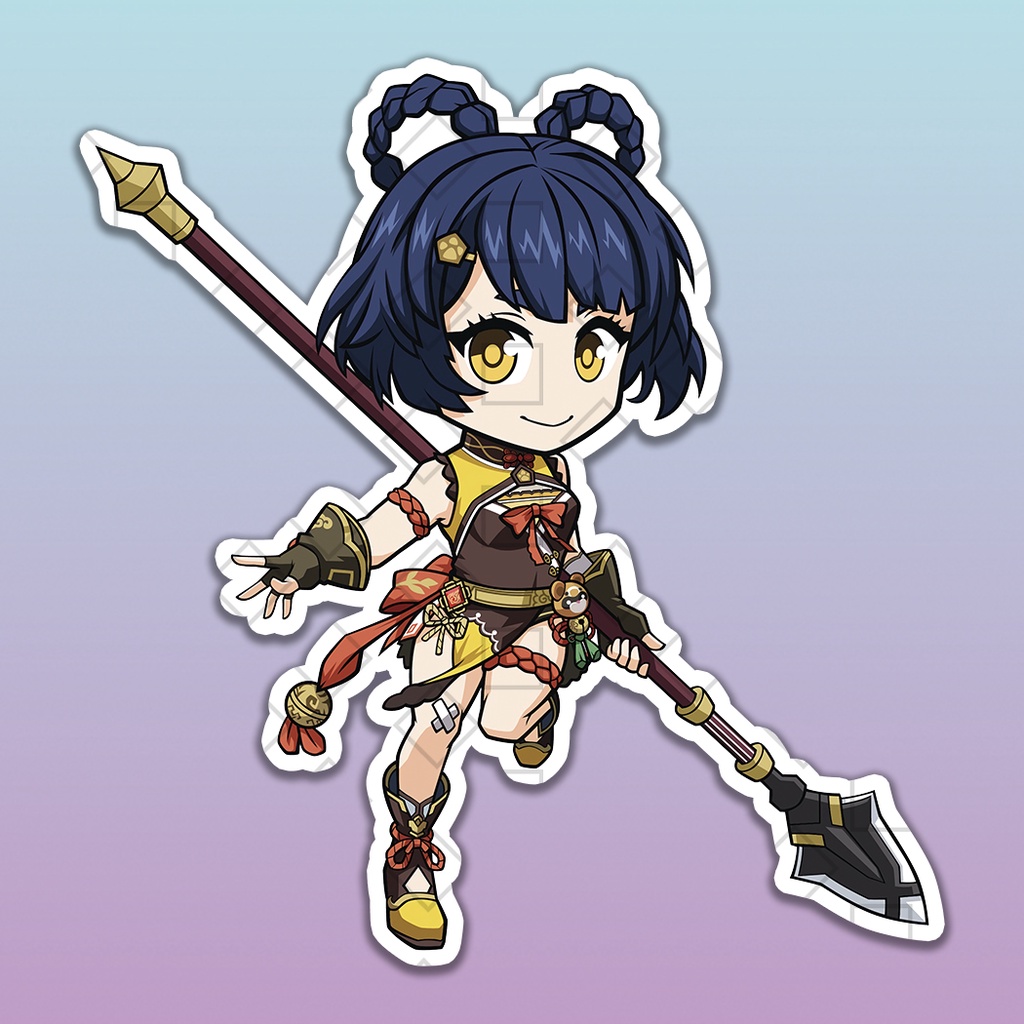 Xiangling Chibi Genshin Impact Vinyl Sticker | Shopee Philippines