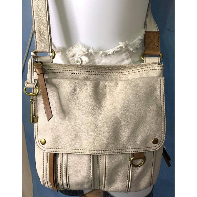 Fossil morgan leather hot sale crossbody bag