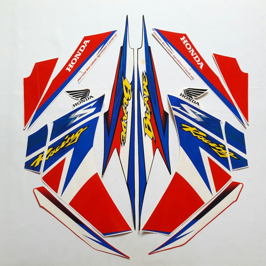 Motorcycle body Trim striping Sticker For honda blade racing 2013 s ...