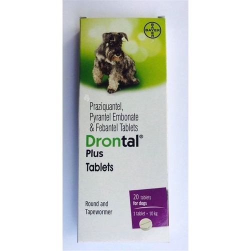 DRONTAL PLUS BAYER BUY 7 GET 1 FREE PLUS FLAVOR FOR DOGS DEWORMER PET EXP SEPT 2027 Shopee