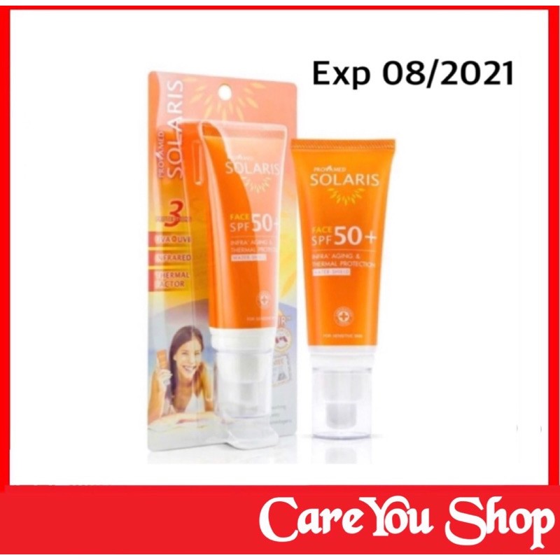 Solaris Face SPF 50+ (Provamed 50+) Protects The From Sunlight Size 50 ...