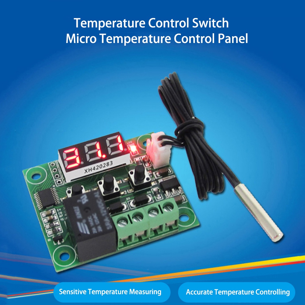 FLY W1209 Red LED Digital Temperature Controller Board Micro Thermostat ...