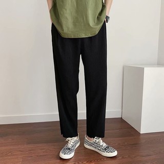 Thin Section Casual Trousers Men Loose Wide leg pants