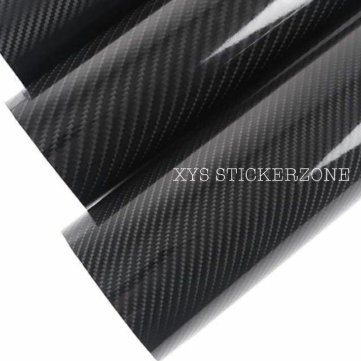 6D 7D 5D Carbon Fiber (BIG CUT) Glossy Vinyl Wrap Sticker | Shopee ...