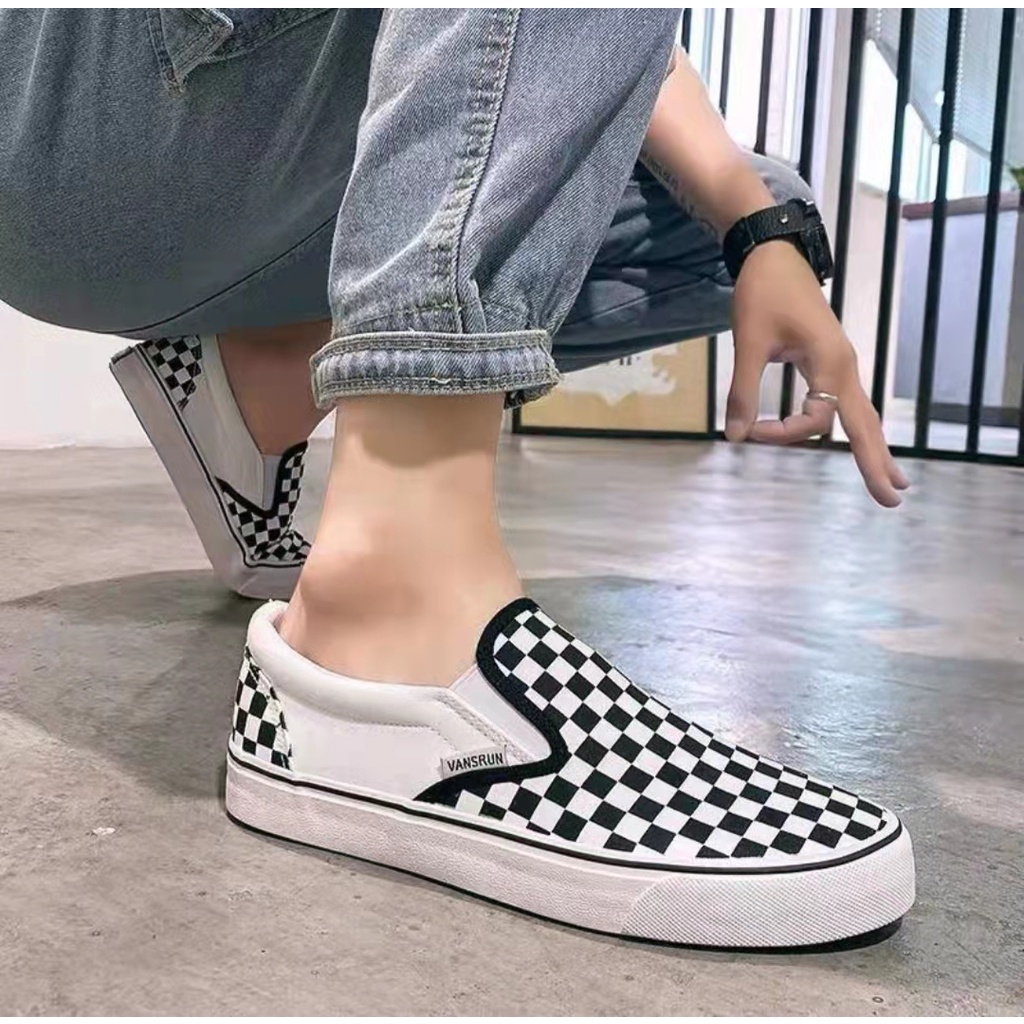VAN S Black Bone V117 U Canvas Low cut Running Shoes For Men and Women 085 Shopee Philippines