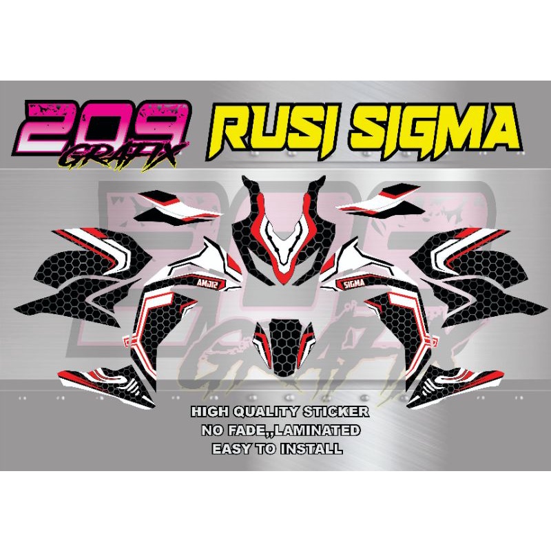 RUSI SIGMA FULL BODY DECALS | Shopee Philippines