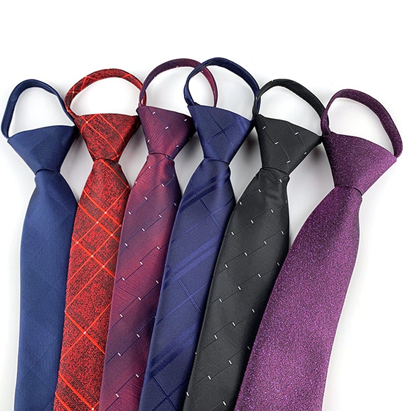 Classic Solid Black Silk Tie Fine Striped Repp Working Neckties For