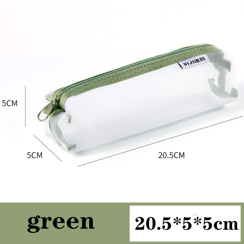 Mesh pencil bag threedimensional large capacity transparent stationery
