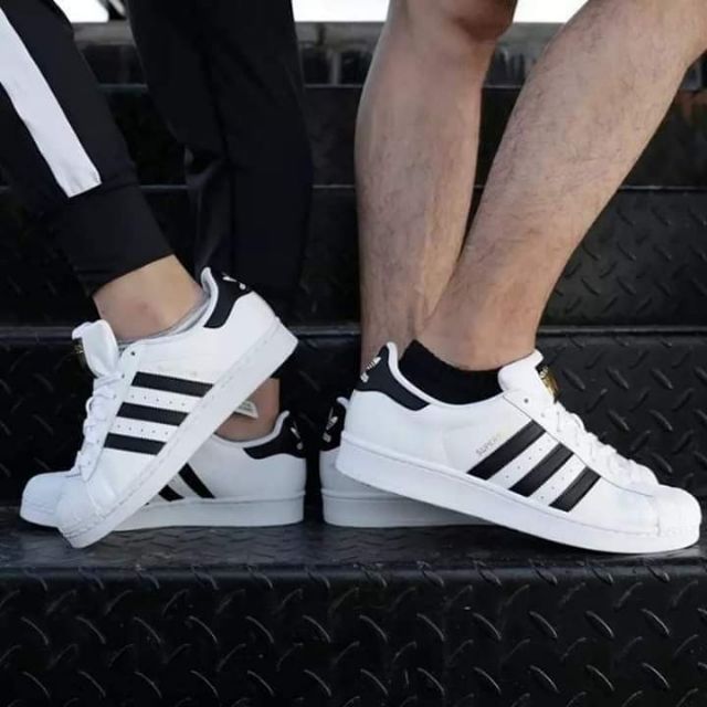 Couple shoes store adidas white