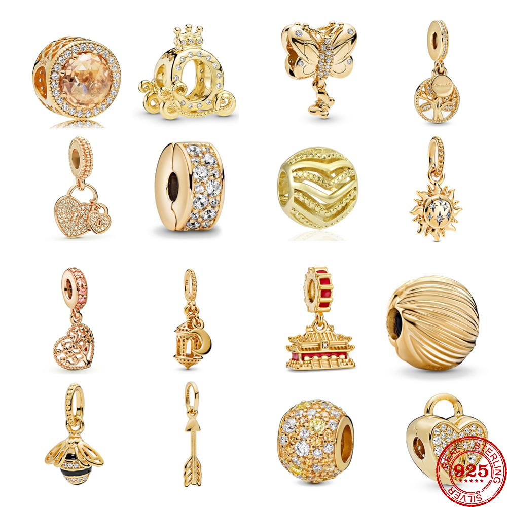 Gold and silver hot sale pandora charms