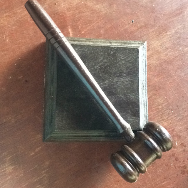 Wooden gavel and square block perfect gift for law students Shopee