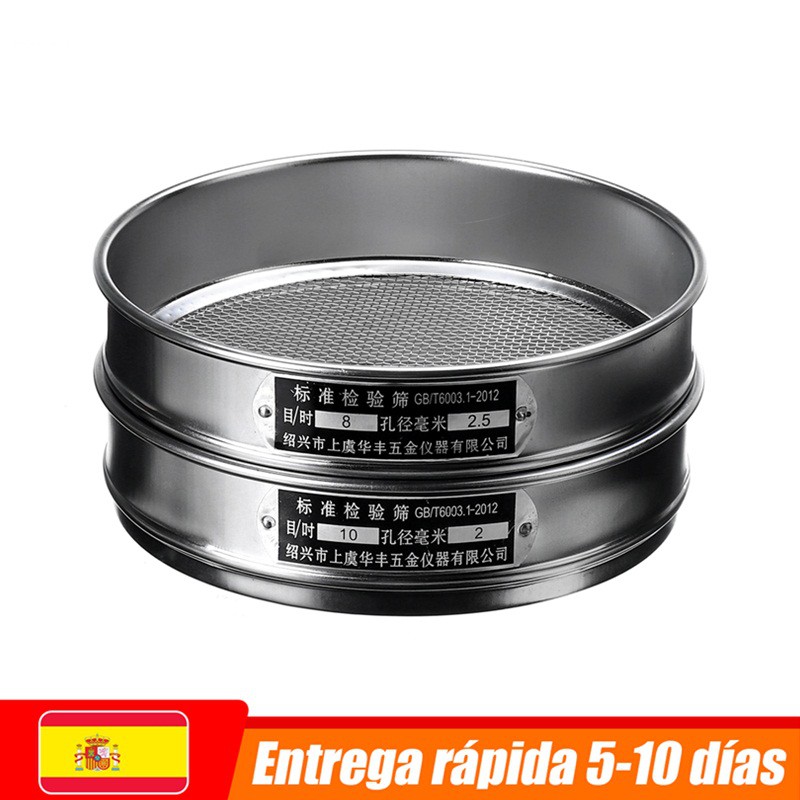 Stainless Steel 1-2.5mm Aperture Lab Standard Sifters Shakers Soil ...