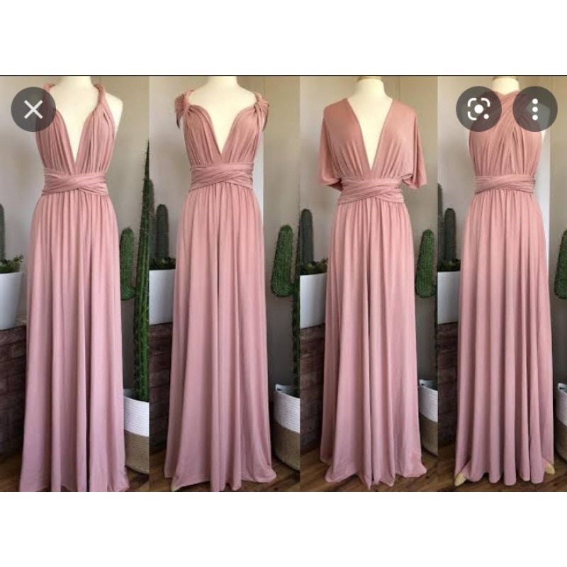 Rose gold multiway dress store
