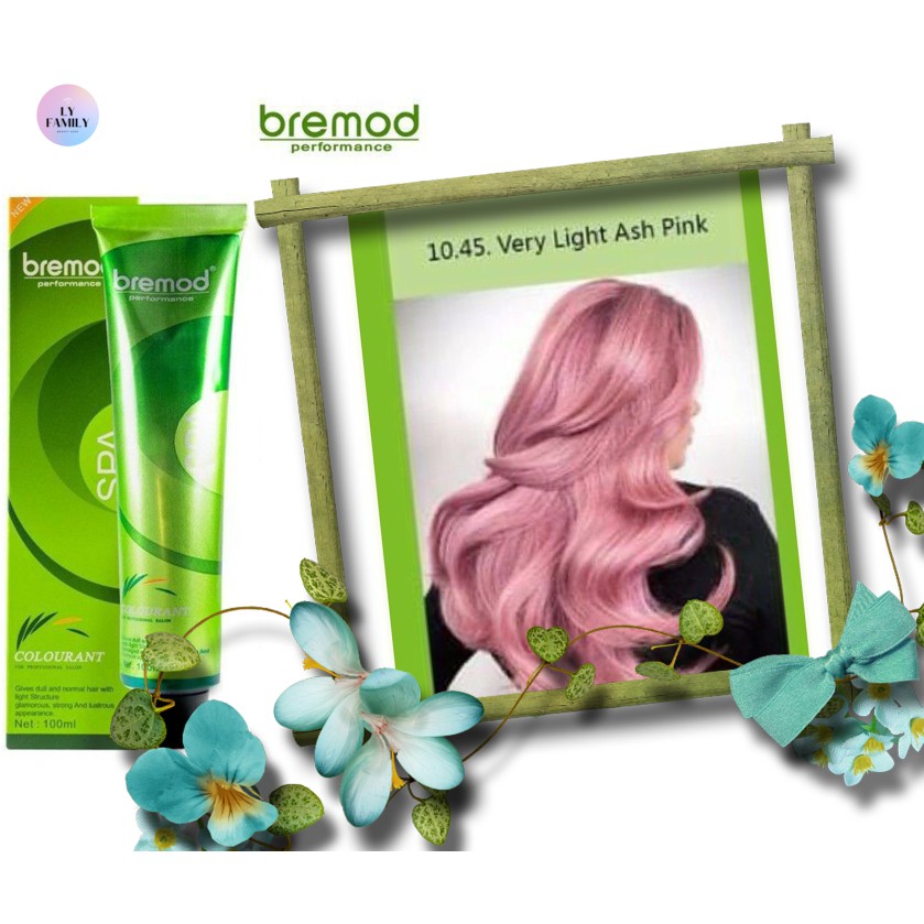 New Colors!!! Bremod Hair color dye 10/45 Very Light Ash Pink Shopee