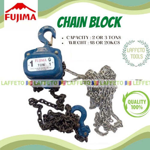 FUJIMA JAPAN HEAVY DUTY CHAIN BLOCK 2ton // 3ton | Shopee Philippines