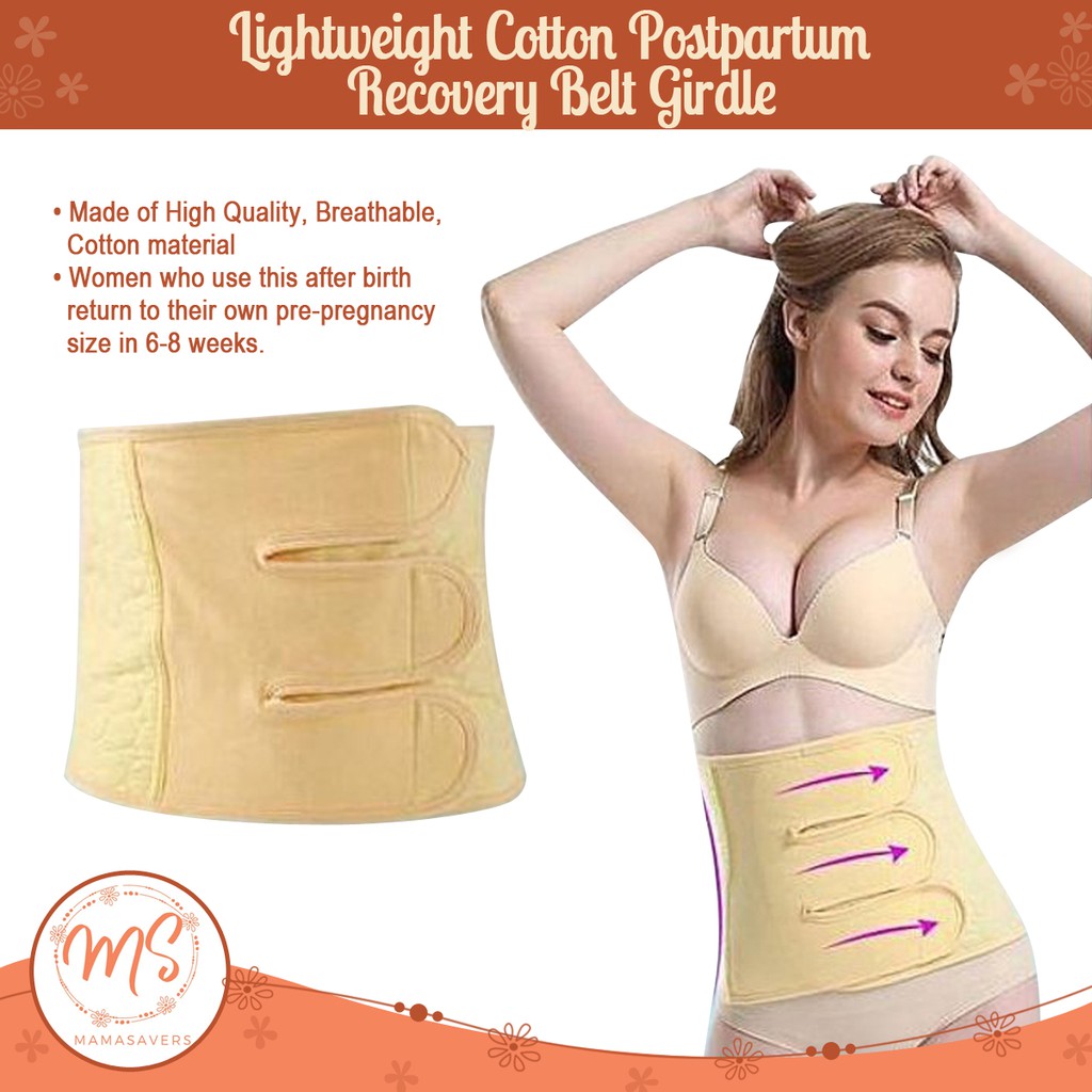 Lightweight Cotton Postpartum Recovery Belt Girdle