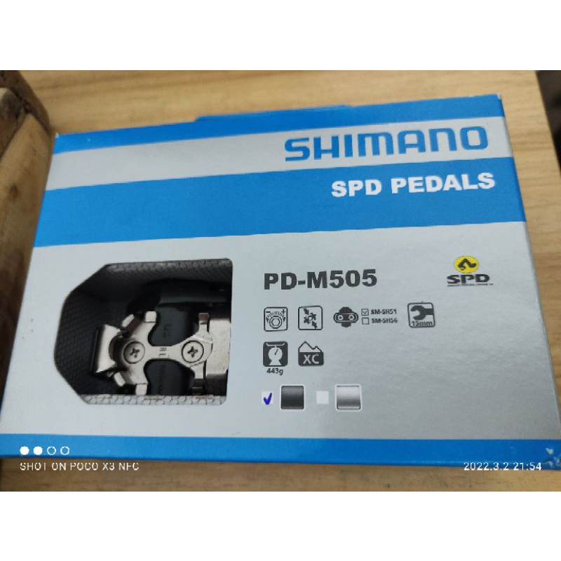 cleats pedal m505