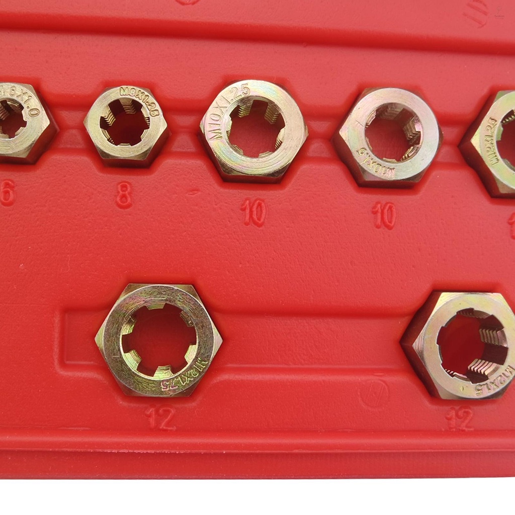 FLP 15Pcs Rethread Reapir Tools Kit Metric Thread File Metric