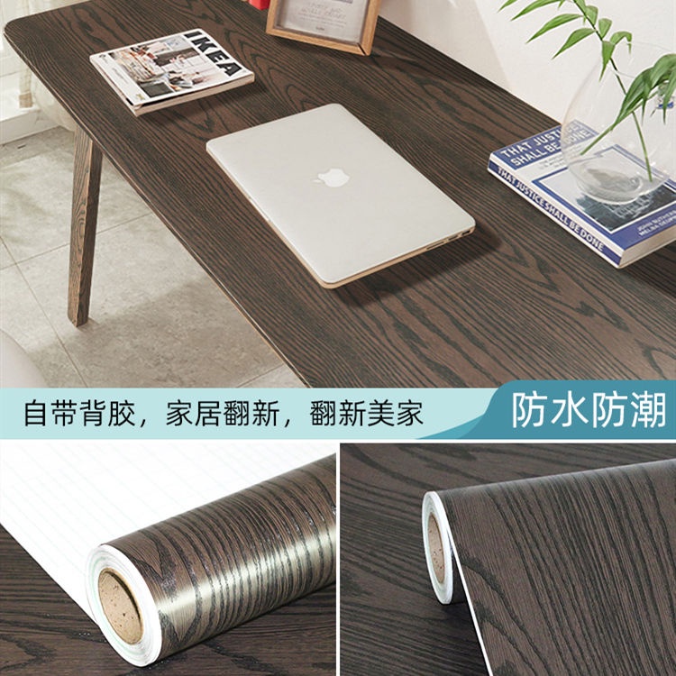 Extra Thick 3D Wood Grain Door Stickers Whole Self-Adhesive Wardrobe ...