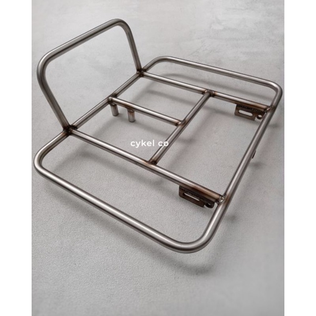 Handmade 304 raw stainless steel pizza front rack ruck rack | Shopee ...