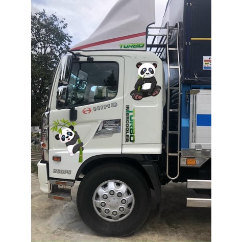 Panda model truck and car stickers - Unique car decals 2022 | Shopee ...