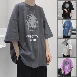 Short-sleeved T-shirt men's fashion trend Hong Kong style high