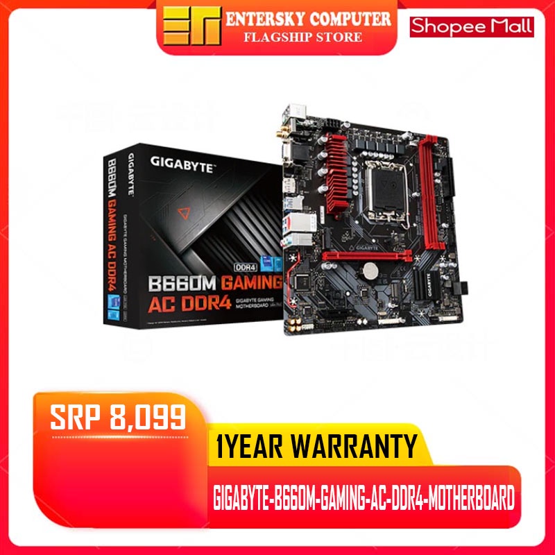 Gigabyte B660M Gaming AC DDR4 Socket 1700 DDR4 Motherboard (GAB660MGAMINGAC) Shopee Philippines
