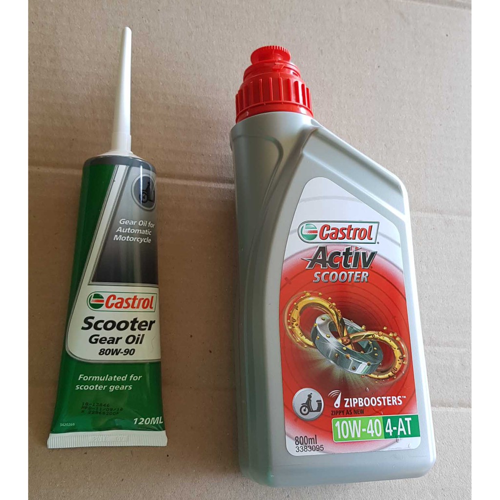 Castrol Activ Scooter 10W40 4AT with Gear Oil Shopee Philippines