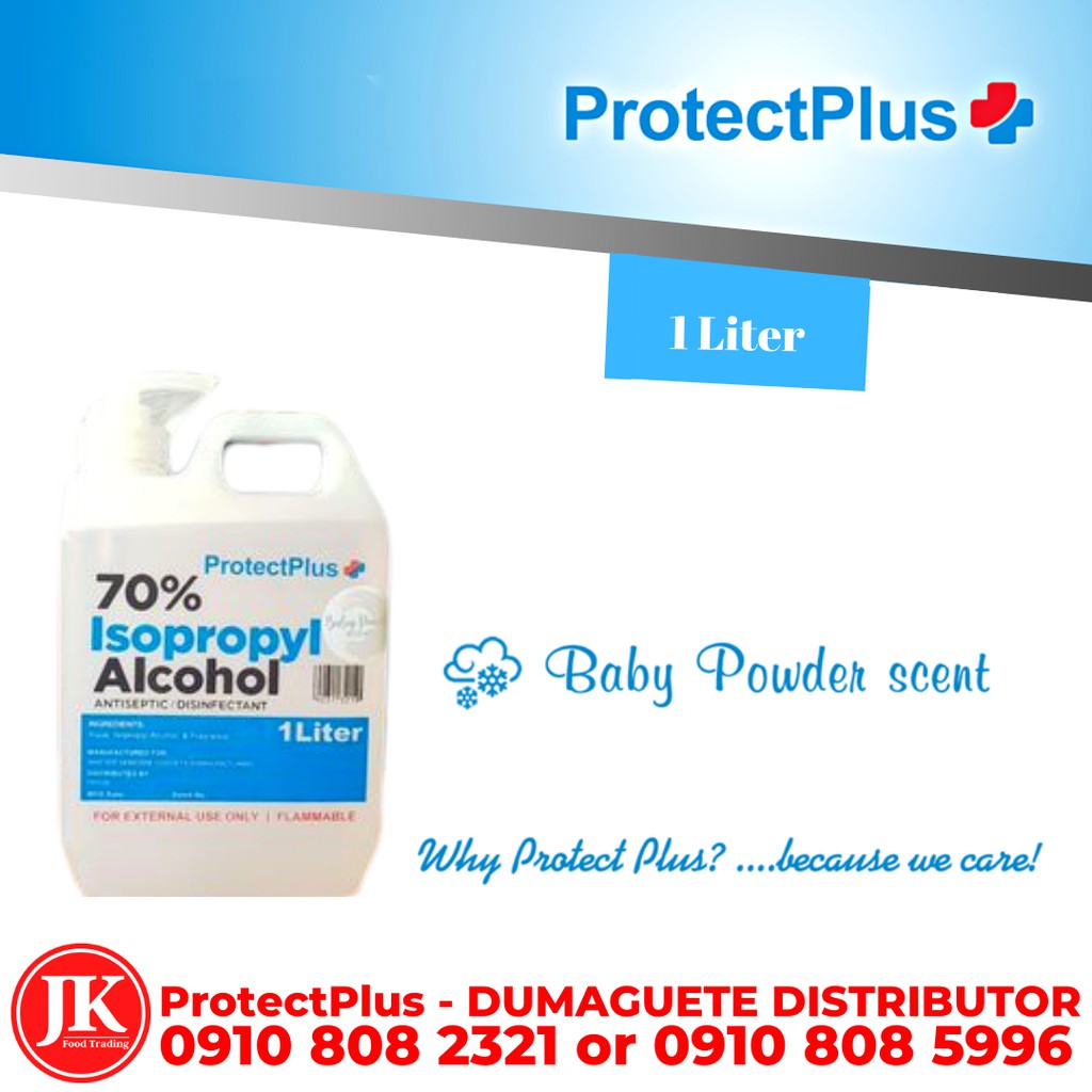 Protect Plus 70 Isopropyl Alcohol Baby Powder Scent 1Liter Shopee