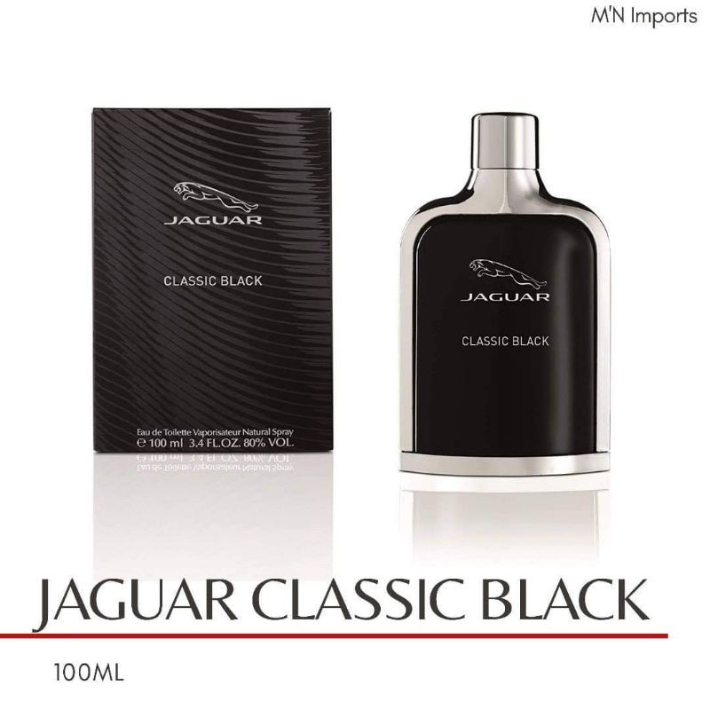 Jaguar Classic Black for Men - Eau de Toilette, 100 ml : : Beauty
