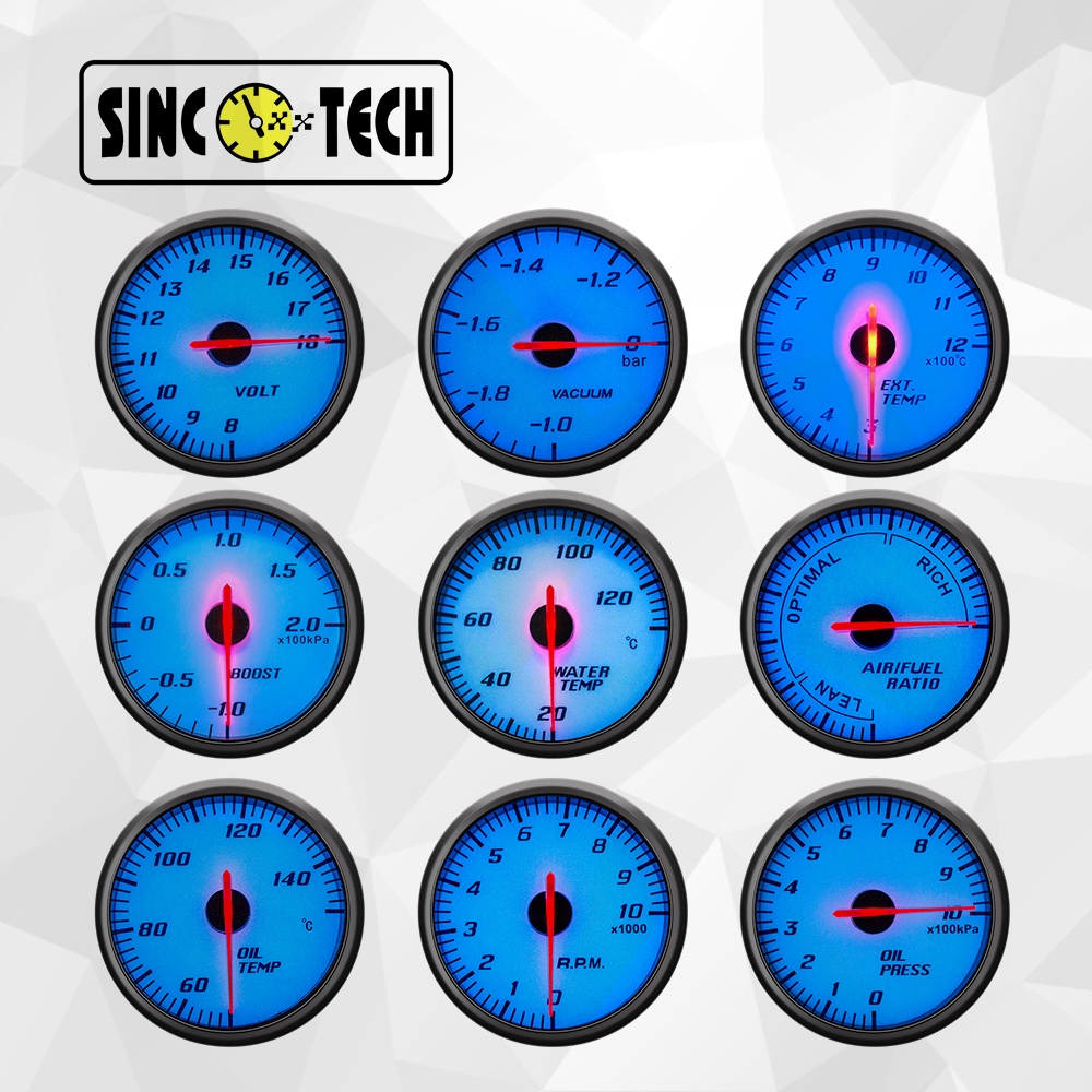 Universal 2" IN Digital LED Electronic Oil Pressure Gauge Sensor Meter Kit US EB - Foto 8