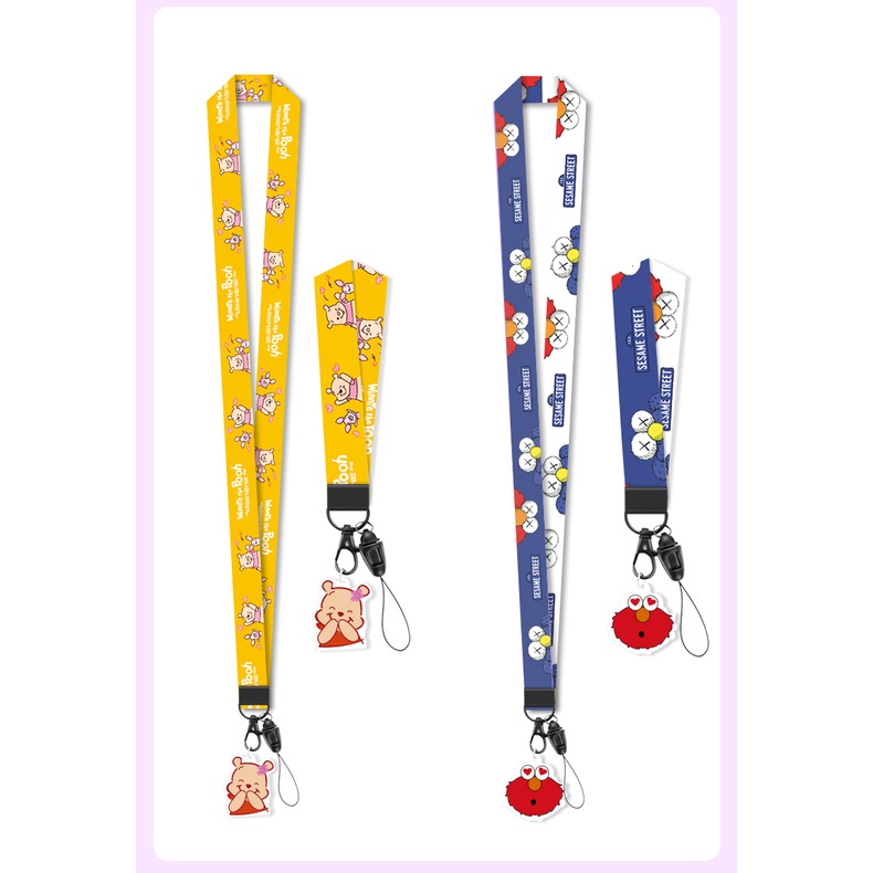 Cute Sesame street Winnie the Pooh Mobile Phone Straps Neck Strap